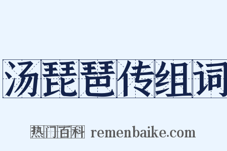 汤琵琶传组词是什么意思的图片